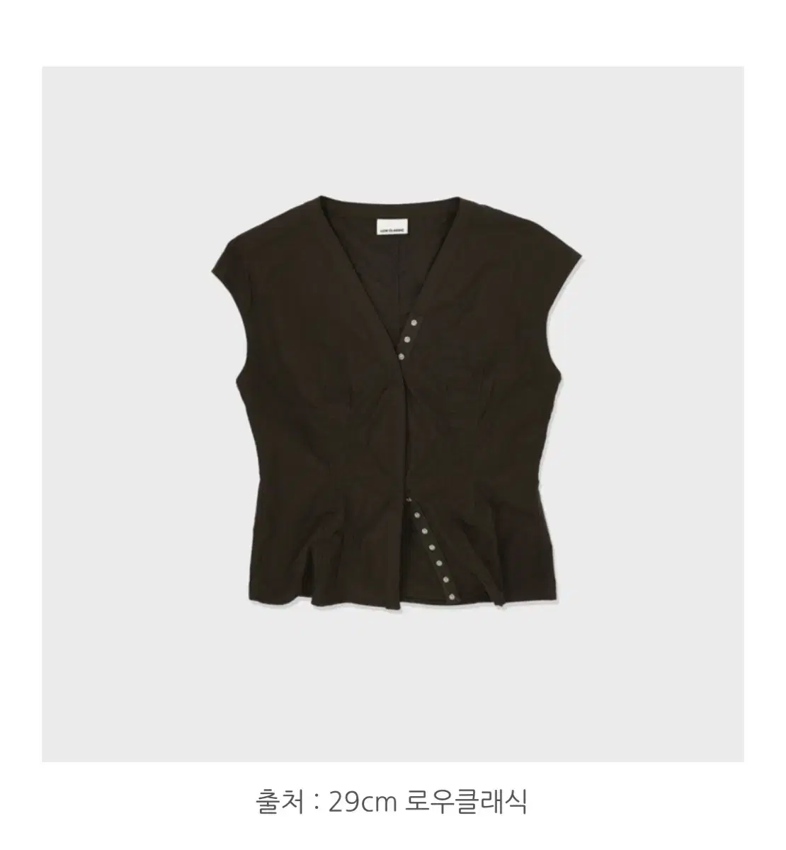 ロークラシックキャップスリーブシャツ lowclassic shirt